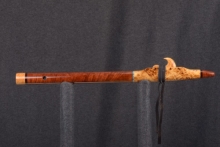 Yellow Cedar Burl Native American Flute, Minor, Mid A-4, #T6G (7)